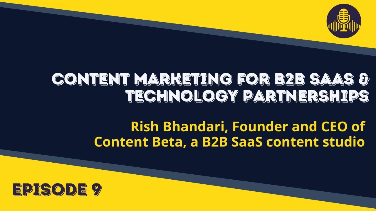 Content Marketing for B2B SaaS & Technology Partnerships - Founder